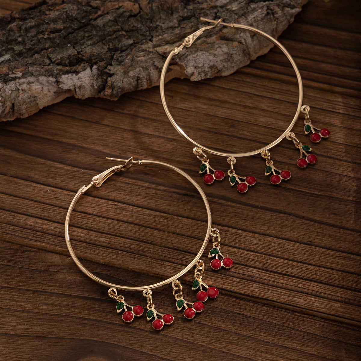 MYCELIA // Mushroom & Cherry Earrings