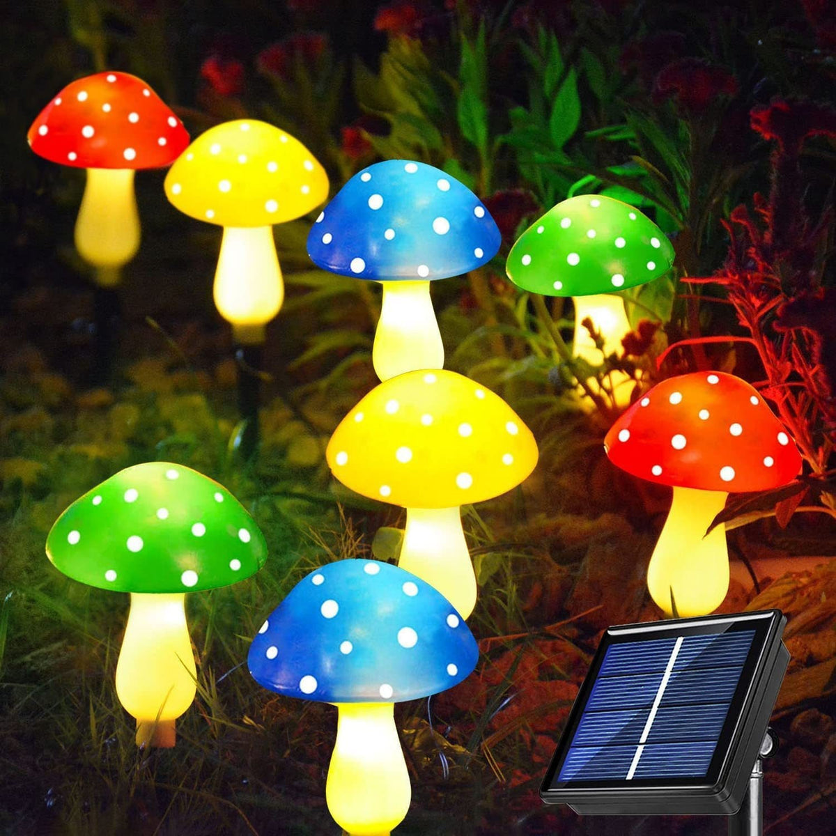 MYCELIUM PATH // Solar Mushroom Garden Lights