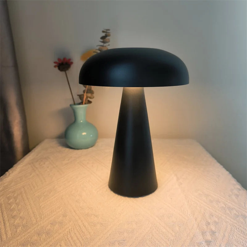 EMBER CAP // Rechargeable Mushroom Table Lamp