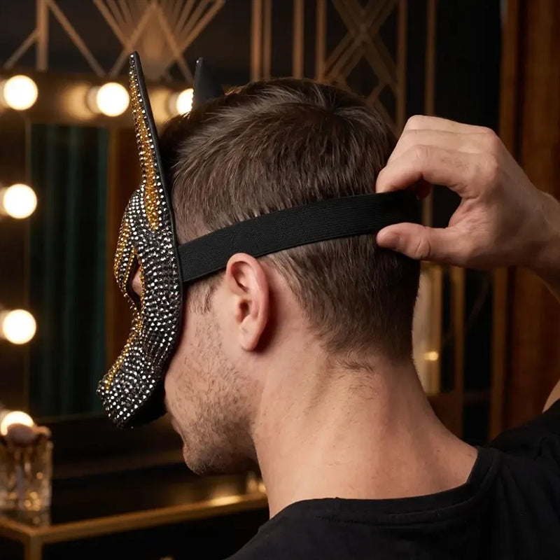 ANUBIS // Rhinestone Festival Mask