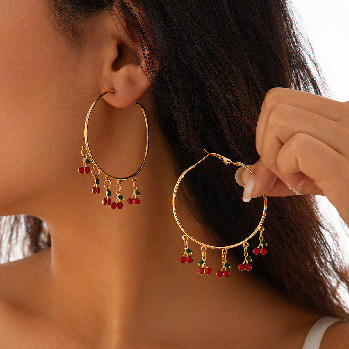 MYCELIA // Mushroom & Cherry Earrings