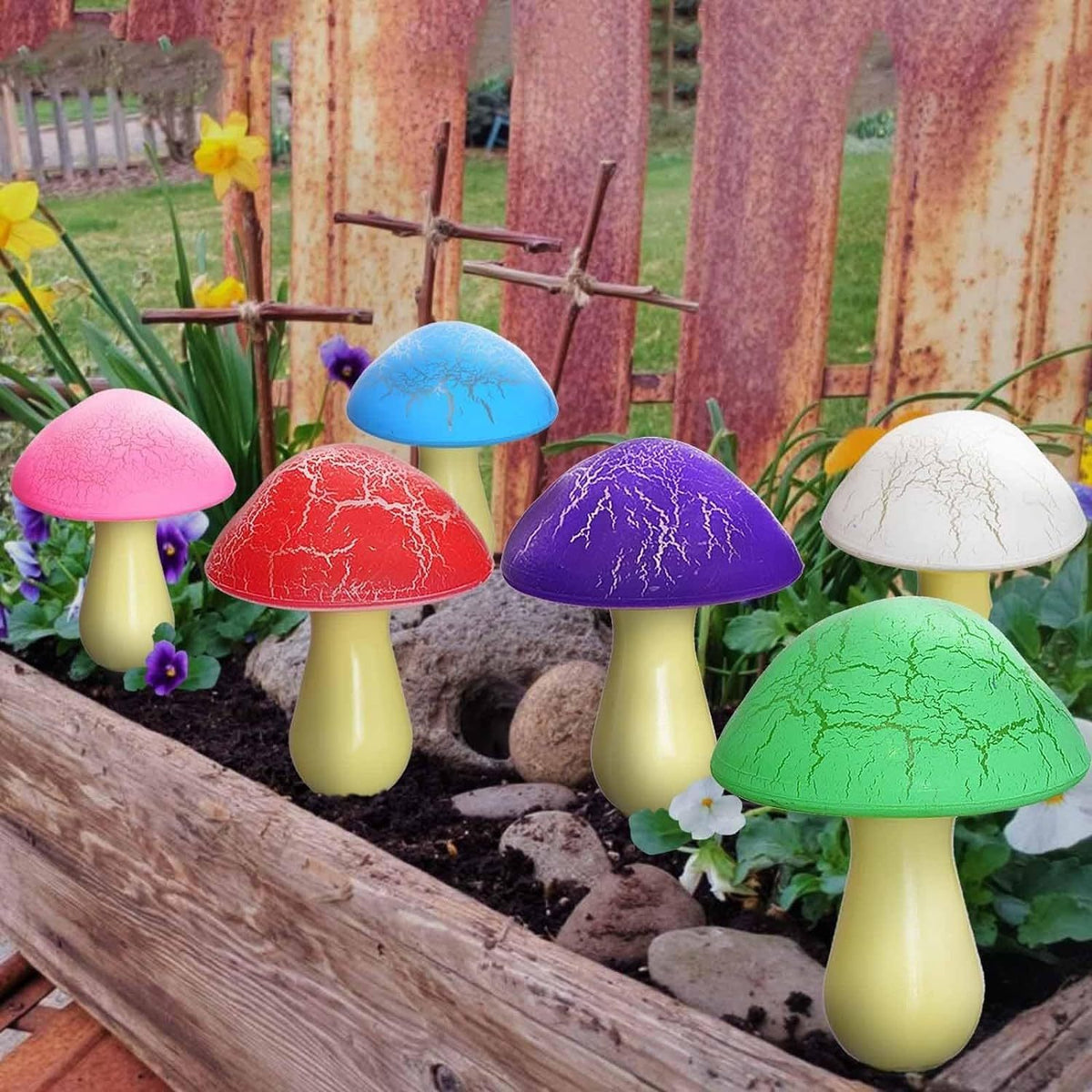 MYCELIUM PATH // Solar Mushroom Garden Lights