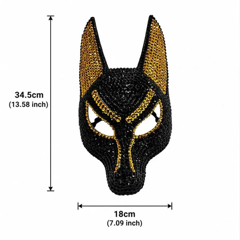 ANUBIS // Rhinestone Festival Mask