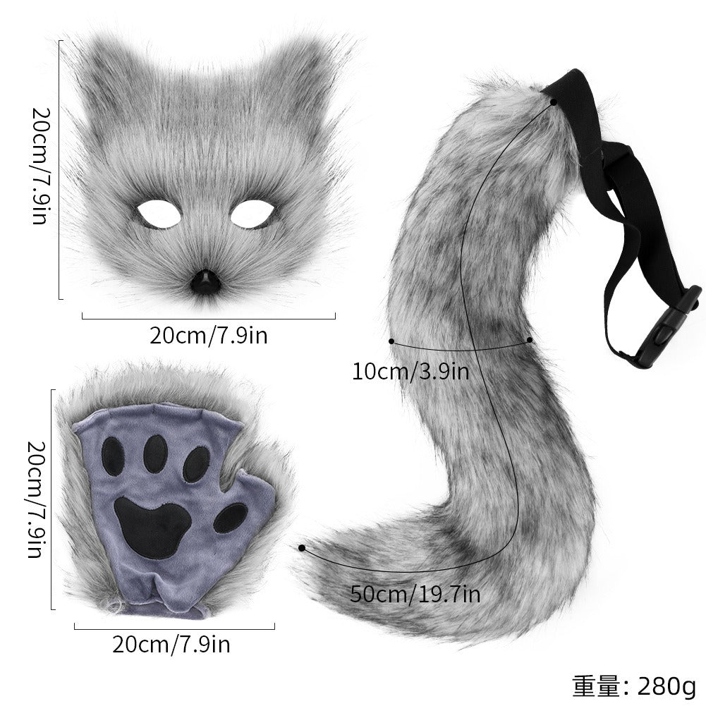 FERAL SET // Fox Mask, Gloves & Tail