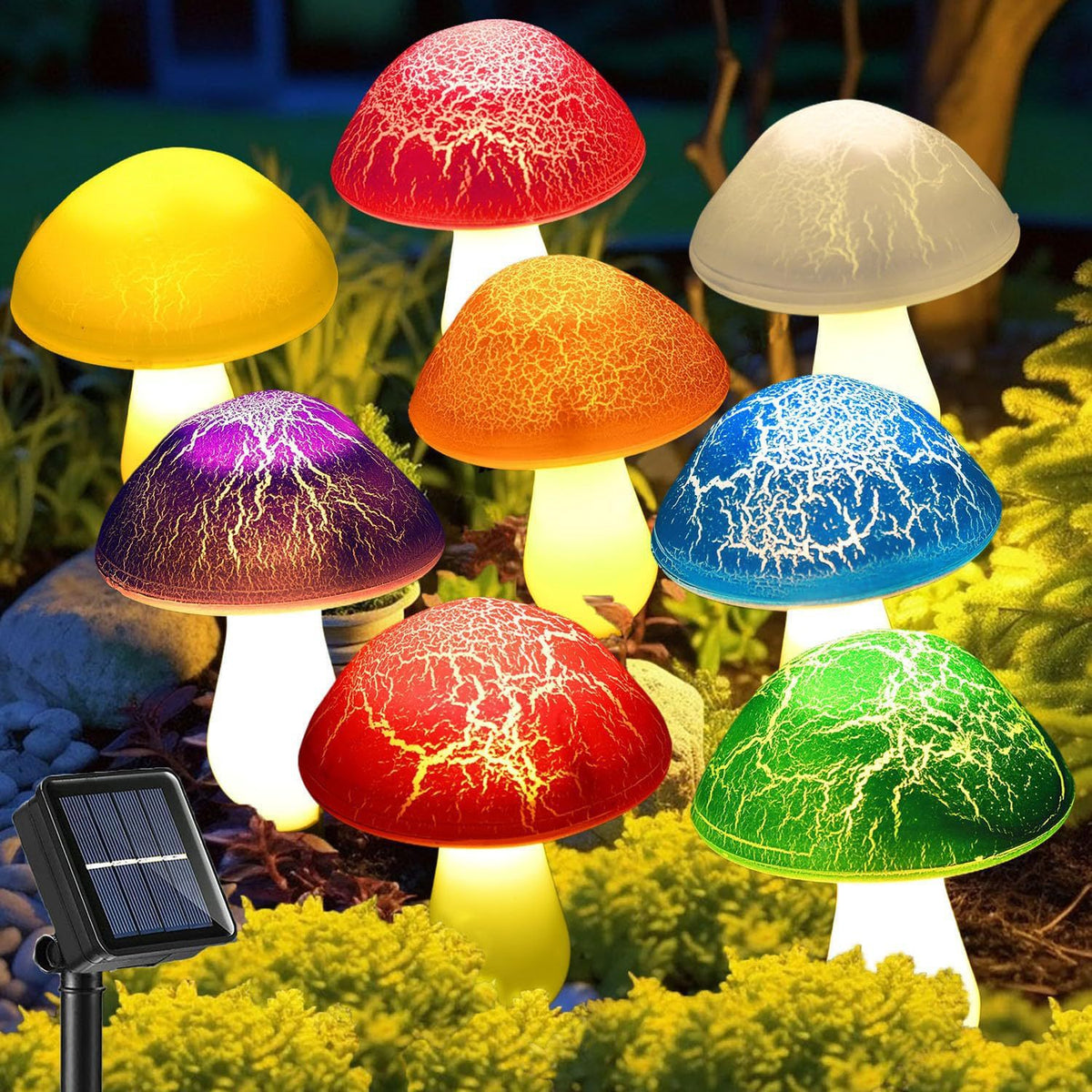 MYCELIUM PATH // Solar Mushroom Garden Lights